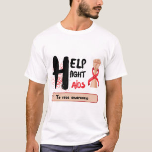Unite for Hope: Help Aids Day Awareness bestrijden T-shirt