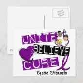 UNITE GELOOFT CURE Cystic Fibrosis Briefkaart (Voorkant / Achterkant)