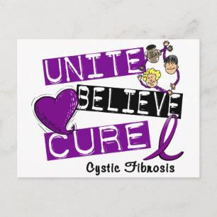 UNITE GELOOFT CURE Cystic Fibrosis Briefkaart