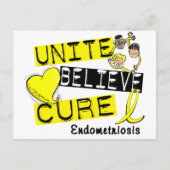 UNITE GELOOFT CURE Endometriosis Briefkaart (Voorkant)