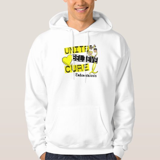 UNITE GELOOFT CURE Endometriosis Hoodie (Voorkant)