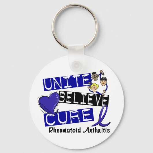 UNITE GELOOFT CURE Reumatoïde artritis Sleutelhanger (Voorkant)