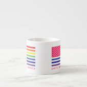 Unite in Love America Flag Design Espresso Kop (Voorkant)