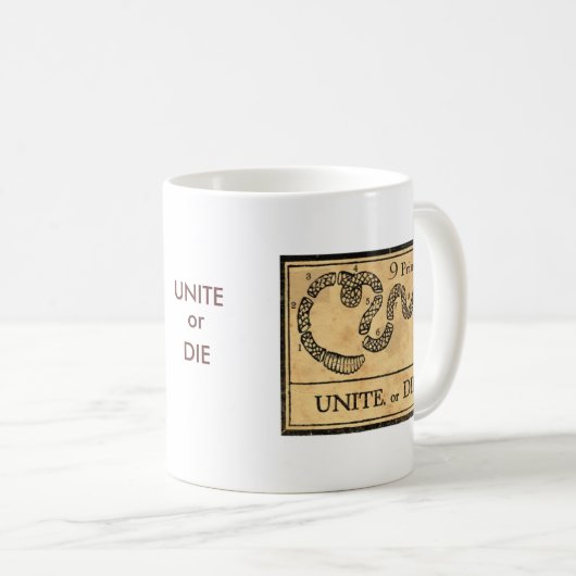 UNITE- of DIE-Mok Koffiemok (Voorkant rechts)