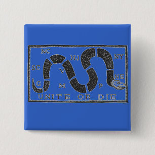 Unite of Die Vierkante Button 5,1 Cm