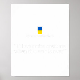 United24 Ukraine Draag het kostuum tijdens de oorl Poster