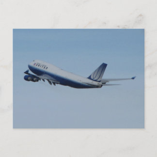 United 747 Inschakeling Briefkaart