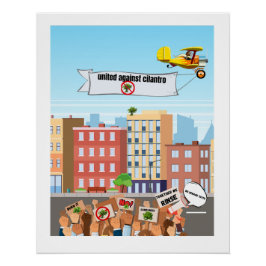 United Against Cilantro – Grappig Anti-Cilantro Perfect Poster