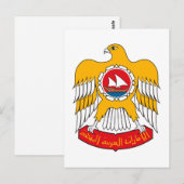 United Arab Emirates Coat of Arms Briefkaart (Voorkant / Achterkant)