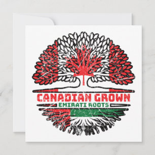 United Arab Emirates Emirati Canadian Canada Tree Kaart