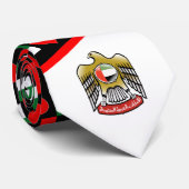 United Arab Emirates Flag and Coat of Arms UAE Stropdas (Opgerold)