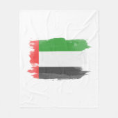 United Arab Emirates flag brush stroke Fleece Deken (Voorkant)