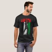 United Arab Emirates Flag Cricket Fan Player Coach T-shirt (Voorkant volledig)