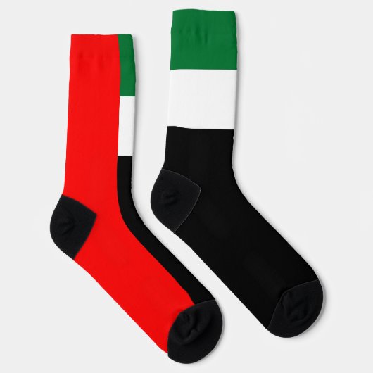 United Arab Emirates Flag Patriotic UAE National Sokken (Rechts)