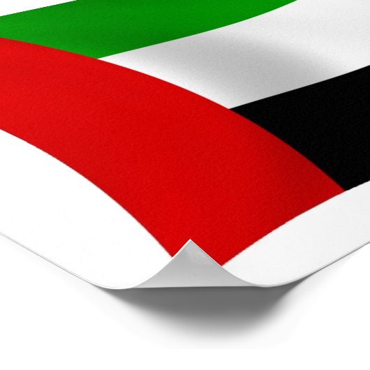United Arab Emirates Flag Poster Print (Hoek)