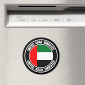 United Arab Emirates Round Emblem Magneet (Insitu (Vaatwasser))