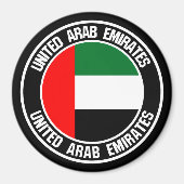 United Arab Emirates Round Emblem Magneet (Voorkant)