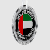 United Arab Emirates Round Emblem Ornament (voorkant)