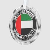 United Arab Emirates Round Emblem Ornament (voorkant)