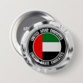 United Arab Emirates Round Emblem Ronde Button 7,6 Cm (Voorkant /achterkant)