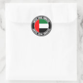 United Arab Emirates Round Emblem Ronde Sticker (Tas)