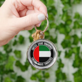 United Arab Emirates Round Emblem Sleutelhanger (Hand)