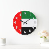 United Arab Emirates UAE Flag Wall Clock Grote Klok (Huis)