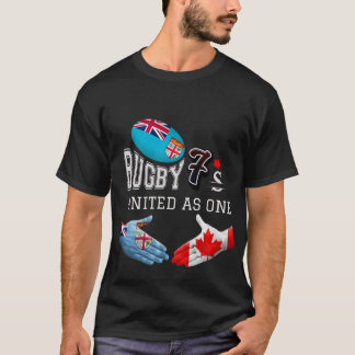 "United as One: Canada-Fiji Rugby Sevens T-Shirt" T-shirt