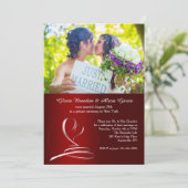 United at Last Photo Post Huwelijksuitnodiging Kaart (Staand voorkant)