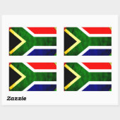 United by Beauty: Zuid-Afrikaanse vlagontwerp Rechthoekige Sticker (Vel)