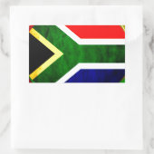 United by Beauty: Zuid-Afrikaanse vlagontwerp Rechthoekige Sticker (Tas)