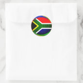 United by Beauty: Zuid-Afrikaanse vlagontwerp Ronde Sticker (Tas)