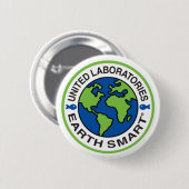 United Earth Smart Round Pin Button (Voorkant /achterkant)
