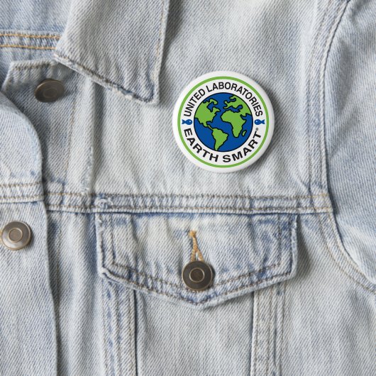 United Earth Smart Round Pin Button (In situ)
