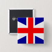 United Empire Loyists vlag Vierkante Button 5,1 Cm (Voorkant /achterkant)