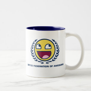 United Federation of Geweldige Tweekleurige Koffiemok