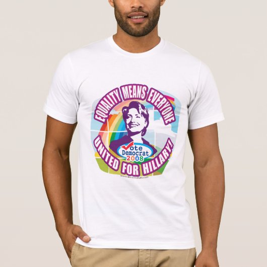 United For Hillary. Shirt  (Voorkant)