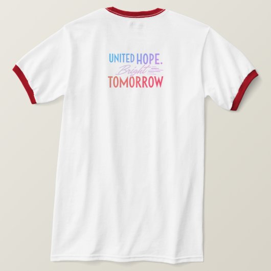 United Hope Bright Morgen T-shirt (Design achterkant)