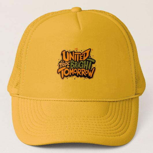 United Hope Bright Tomorrow Trucker Hat Pet (Voorkant)