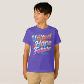 United Hope Future – levendig en optimistisch desi T-shirt (Voorkant volledig)