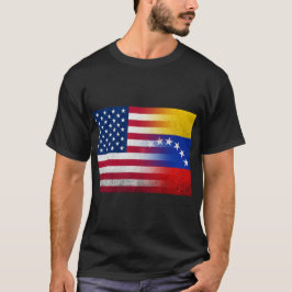 United in Freedom: A Fusion of the Flags T-shirt
