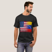 United in Freedom: A Fusion of the Flags T-shirt (Voorkant volledig)