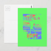 United in Hope: samen sterker - Vibrant USA Briefkaart (Voorkant / Achterkant)