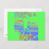 United in Hope: samen sterker - Vibrant USA Briefkaart (Voorkant / Achterkant)