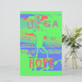 United in Hope: samen sterker - Vibrant USA Briefpapier (Staand voorkant)