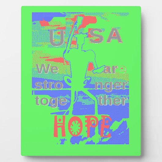 United in Hope: samen sterker - Vibrant USA Fotoplaat (Voorkant)