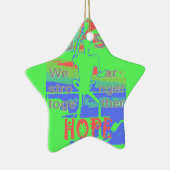 United in Hope: samen sterker - Vibrant USA Keramisch Ornament (Rechts)