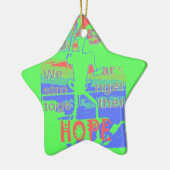 United in Hope: samen sterker - Vibrant USA Keramisch Ornament (Links)