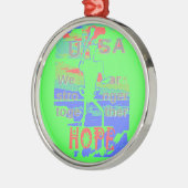 United in Hope: samen sterker - Vibrant USA Metalen Ornament (Links)