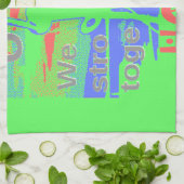 United in Hope: samen sterker - Vibrant USA Theedoek (Gevouwen)